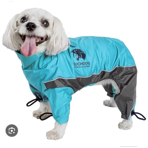 Touchdog Quantum ice Full-Bodied Reflective Dog Jacket small dog snowsuit SZ XS - Picture 3 of 15
